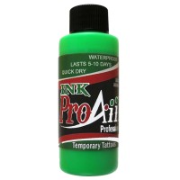 ProAiir Temp Tattoo Ink Flo Green 2OZ (INK FLO GREEN 2OZ)